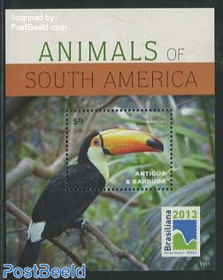 Animals of South America s/s