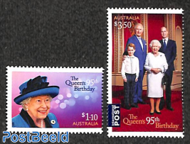 Queen Elizabeth II 95th birthday 2v