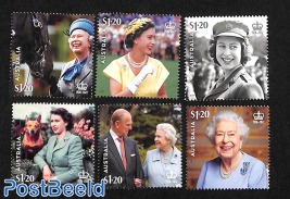 In memory of Queen Elizabeth II 6v