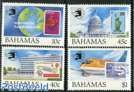 World stamp expo 4v