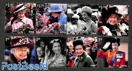 Queen Elizabeth II platinum jubilee 8v (2x[:::])