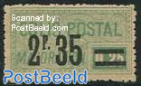 2.35 on 0.25, Colis Postal, Stamp out of set