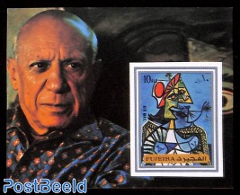 Picasso painting s/s, imperforated