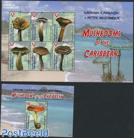 Mushrooms of the Caribbean 2 s/s