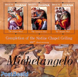 Michelangelo, Sistine Chapel 3v m/s