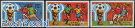 World Cup football 3v, imperforated