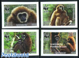 WWF, monkeys 4v imperforated