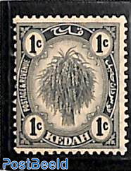 Kedah, 1c, Stamp out of set