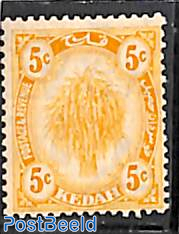 Kedah, 5c, Stamp out of set
