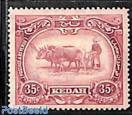 Kedah, 35c, Stamp out of set
