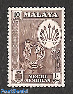 Negri Sembilan, 10c, brown, stamp out of set