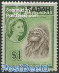 $1, Sabah, Stamp out of set