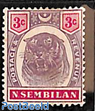 Negeri Sembilan, 3c, Stamp out of set