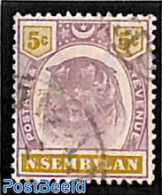 Negeri Sembilan, 5c, Stamp out of set 