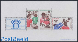 World Cup Football s/s (REPUBLIQUE on 250F stamp)