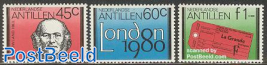 London 1980 exposition 3v (diff colours, from s/s)