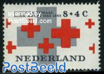 8+4c, Red cross, Stamp out of set