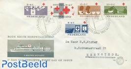 Red Cross 5v FDC with address
