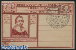Postcard Hugo de Groot, Exposition cancellation, not sent
