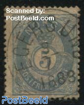 5o, Prusian blue, Stamp out of set