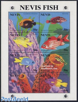 Nevis fish 8v m/s