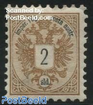 2Kr, Perf. 9.5, Stamp out of set