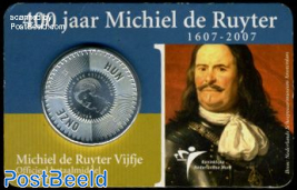 Coincard, 5 Euro, Michiel de Ruyter