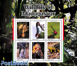 Wildlife of Madagascar 6v m/s