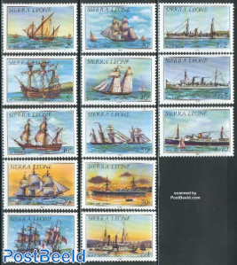Ships 13v (1985 on stamps)