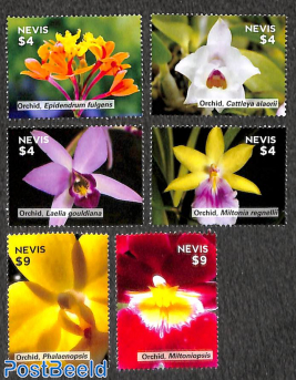 Orchids 6v