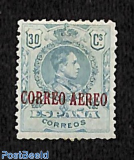 Non issued airmail stamp 30cs, signed