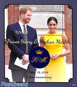 Prince Harry & Meghan wedding 3rd anniv. s/s