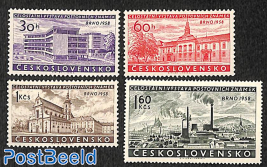 Brno stamp exposition 4v