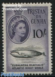 10Sh, Atlantic Right Whale, Stamp out of set