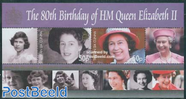 Elizabeth II 80th birthday s/s