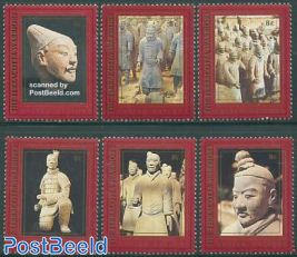 Terracotta army 6v from booklet