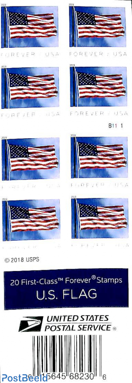 Flag (with year) booklet s-a