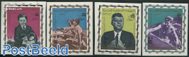 Kennedy overprints 4v imperforated