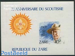 75 Years scouting s/s, imperforated