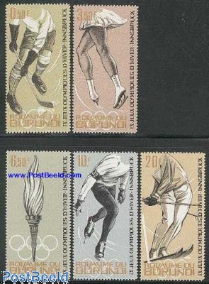 Timbres Précieux Jeux Olympiques D'hiver Innsbruck 1964 - Collection Ganzsache