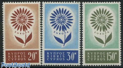 Prophila Collection Chypre 1964 Europe - Timbres Premier Jour 240-242 (Édition Complète) - Qualité Garantie