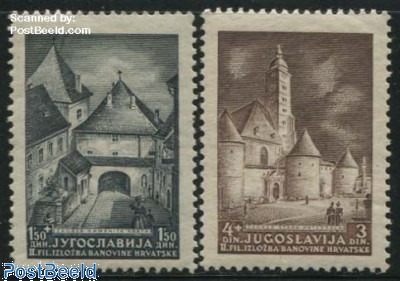 Prophila Yougoslavie 871-879 – Timbres 1959 Lieux Touristiques – Édition Complète Oblitérée