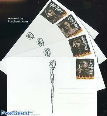 Postcard set Harry Potter (4 cards)