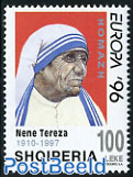 Mother Theresa, overprint 1v