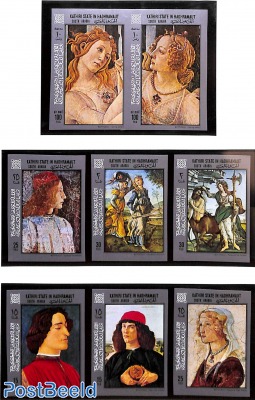 KSiH, Botticelli paintings 8v imperforated