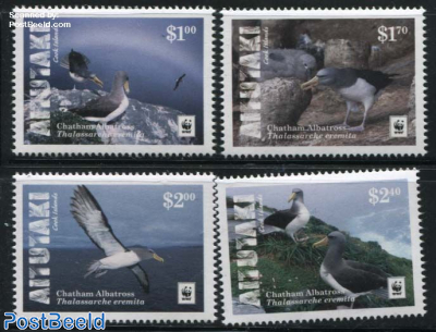 WWF, Chatham Albatross 4v (with white borders)