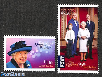 Queen Elizabeth II 95th birthday 2v