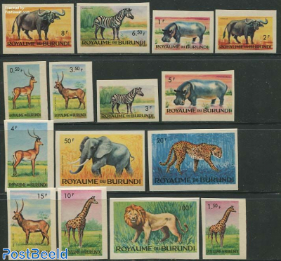Animals 15v imperforated