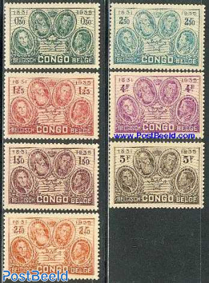 50 years Congo state 7v