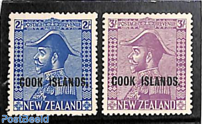 Overprints on NZ stamps 2v